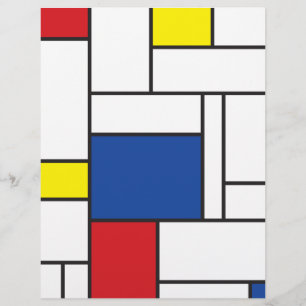Mondrian Minimalist Geometric De Stijl Modern Art Flyer