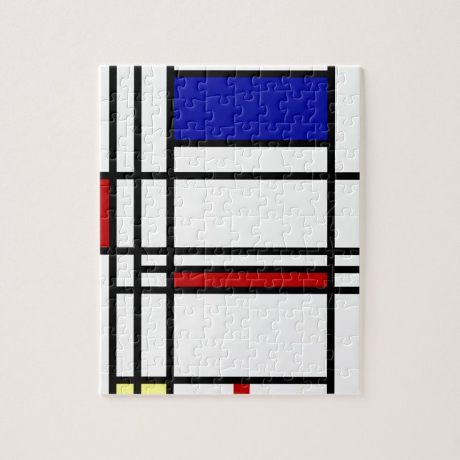Mondrian Modern Art Jigsaw Puzzle (Vertical)