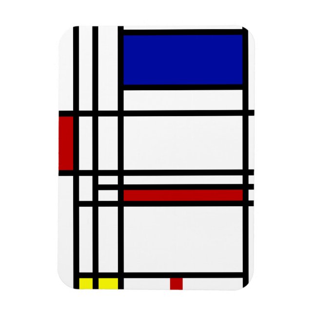 Mondrian Modern Art Magnet (Vertical)