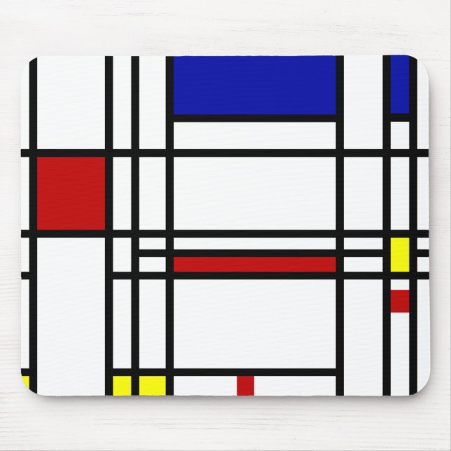 Mondrian Modern Art Mouse Pad (Front)