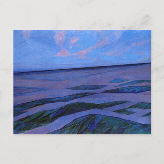 Mondrian painting, Dune Landscape Postcard (Front)