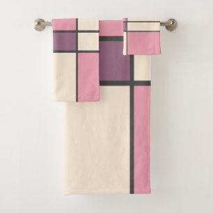 Mondrian & Pastell Bath Towel Set