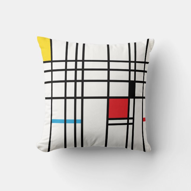 Mondrian Pattern Cushion (Front)