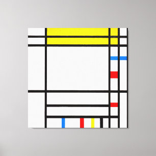 MONDRIAN - PLACE DE LA CONCORDE - 1938-1943 - CANVAS PRINT