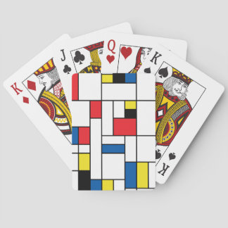 Mondrian playing cards. playing cards