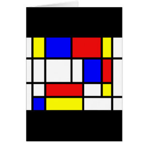 Mondrian - Primary Colours Card