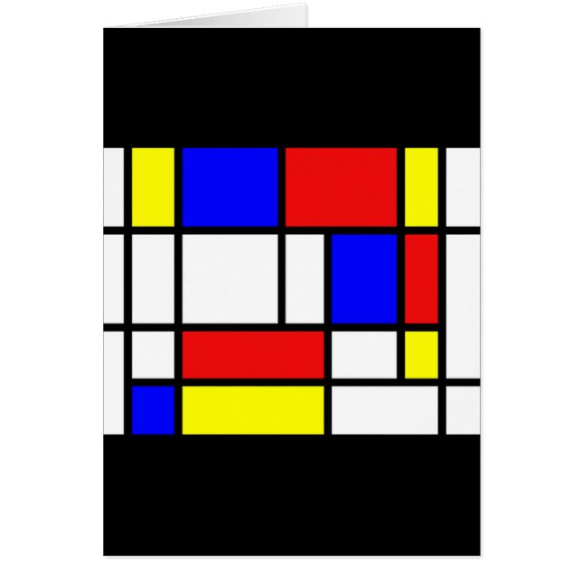 Mondrian - Primary Colours Card (Front)