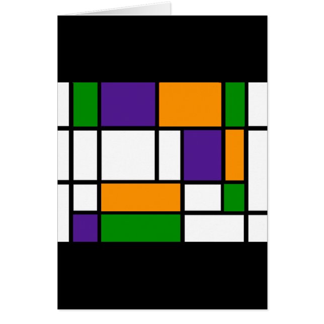 Mondrian - Secondary Colours Card (Front)