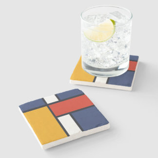 Mondrian Stone Coaster
