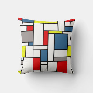 Mondrian style design cushion