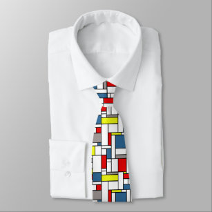 Mondrian style design tie