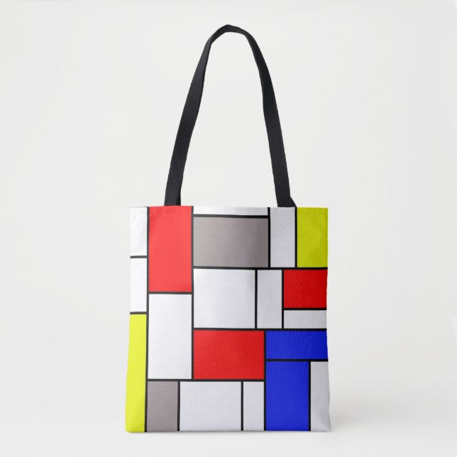 Mondrian style tote bag (Front)