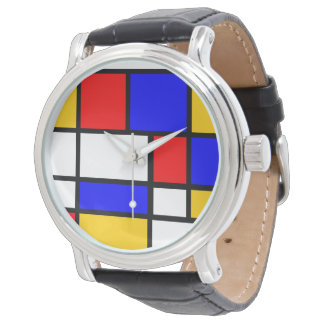 Mondrian style watch
