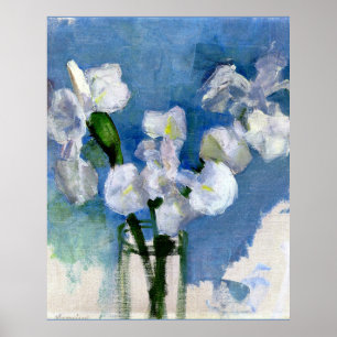 Mondrian - White Irises Poster