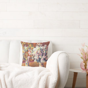 Mone - Two Vases with Chrysanthemums Cushion