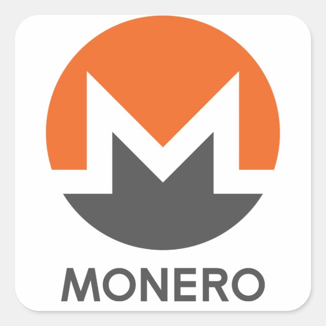 Monero Square Sticker (Front)