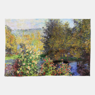 Monet - A Corner of the Garden at Montgeron Tea Towel