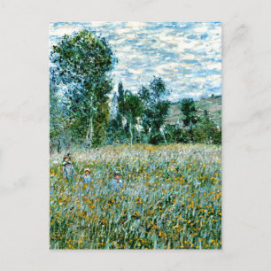 Monet - A Meadow Postcard