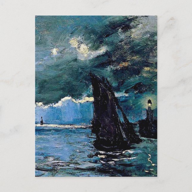 Monet A Seascape Shipping Postcard (Front)