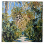 Monet - Algiers, the Garden of Essai Ceramic Tile<br><div class="desc">Algiers,  the Garden of Essai. Fine art painting by Claude Monet.</div>
