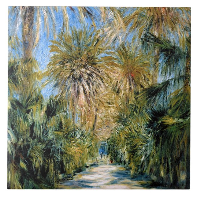 Monet - Algiers, the Garden of Essai Ceramic Tile (Front)