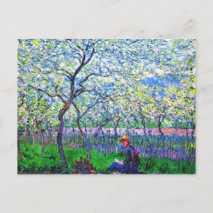Monet - An Orchard in Spring Postcard
