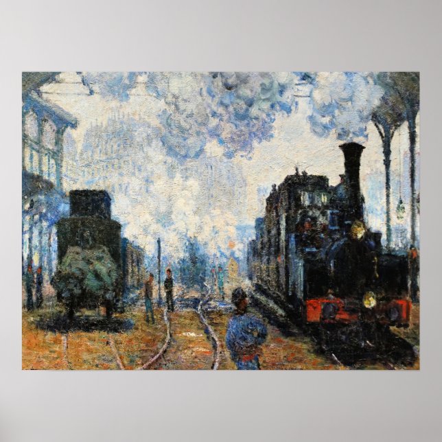 Monet - Arrival of the Normandy Train, Poster (Front)