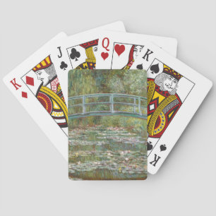 Monet Art Bridge over a Pond of Water Lilies Playing Cards