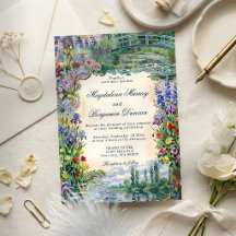 Monet Art Paintings Floral French Garden Wedding