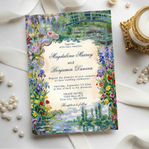 Monet Art Paintings Floral French Garden Wedding