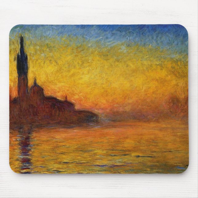 Monet Art Venice Impressionist Painting Mouse Pad (Front)