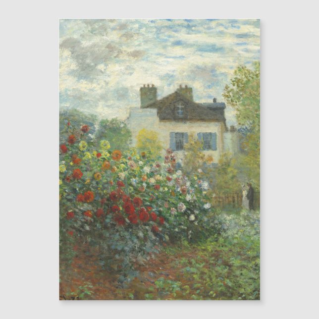 Monet Artists Garden in Argenteuil Painting (Front)