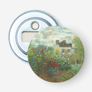 Monet Artists Garden in Argenteuil Painting Bottle Opener