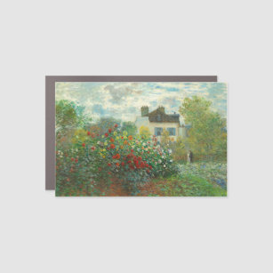 Monet Artists Garden in Argenteuil Painting Car Magnet