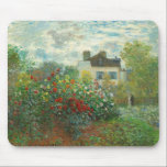 Monet Artists Garden in Argenteuil Painting Mouse Pad<br><div class="desc">Claude Monet - The Artist's Garden in Argenteuil (A Corner of the Garden with Dahlias) by Claude Monet,  1873 at the National Gallery of Art. A beautiful outdoor scene by the father of Impressionism.</div>