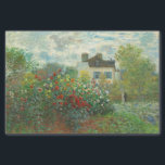 Monet Artists Garden in Argenteuil Painting Tissue Paper<br><div class="desc">Claude Monet - The Artist's Garden in Argenteuil (A Corner of the Garden with Dahlias) by Claude Monet,  1873 at the National Gallery of Art. A beautiful outdoor scene by the father of Impressionism.</div>