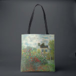 Monet Artists Garden in Argenteuil Painting Tote Bag<br><div class="desc">Claude Monet - The Artist's Garden in Argenteuil (A Corner of the Garden with Dahlias) by Claude Monet,  1873 at the National Gallery of Art. A beautiful outdoor scene by the father of Impressionism.</div>
