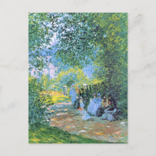 Monet - At the Parc Monceau Postcard