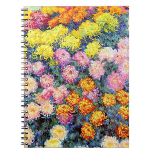 Monet, Bed of Chrysanthemums, Notebook
