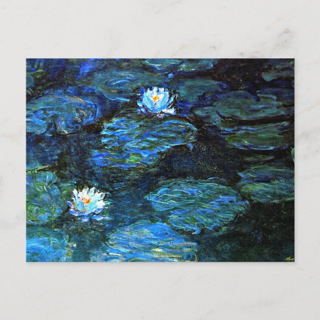 Monet - Blue Water Lilies Postcard (Front)