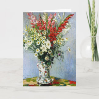 MONET Bouquet of Gladiolas Greeting Card