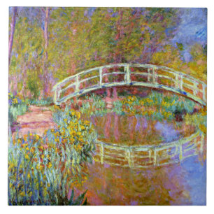 Monet - Bridge in Monet's Garden Ceramic Tile