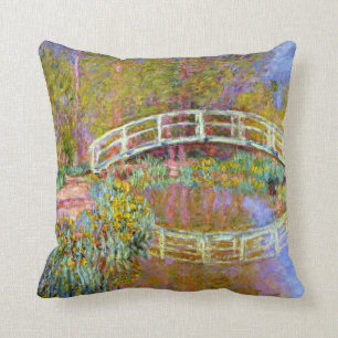 Monet - Bridge in Monet's Garden Cushion