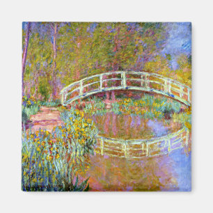 Monet - Bridge in Monet's Garden Magnet