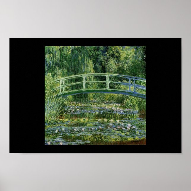 Monet bridge nature painting artist poster (Front)