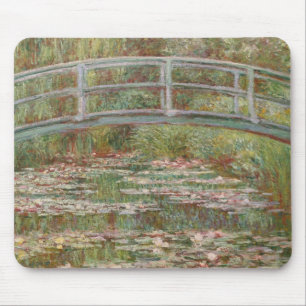 Monet Bridge Over Lily Pond Impressionist Mouse Pad