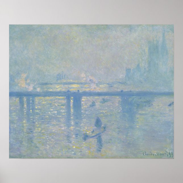 Monet - Charing Cross Bridge Poster (Front)
