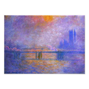 Monet Charing Cross Bridge Print