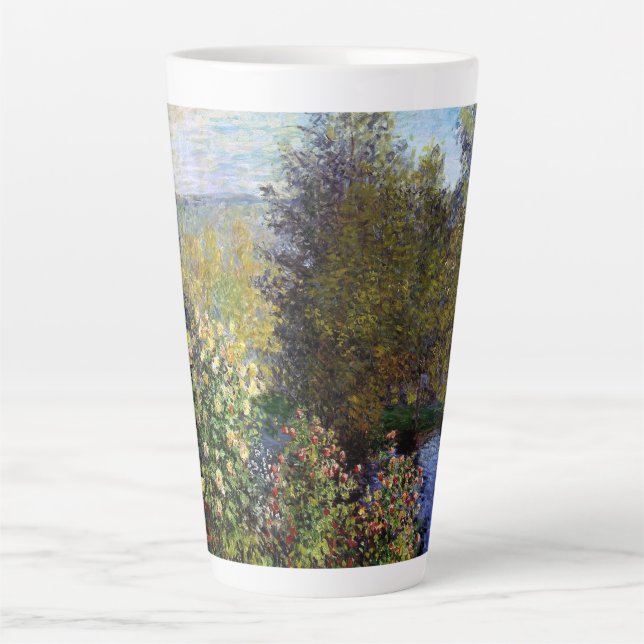 Monet Claude Corner of the Garden at Montgeron Latte Mug (Front)