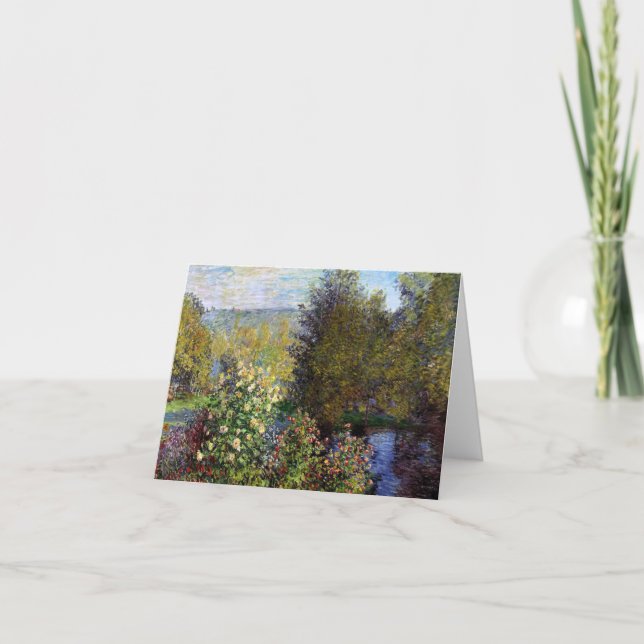 Monet Claude Corner of the Garden at Montgeron Thank You Card (Front)